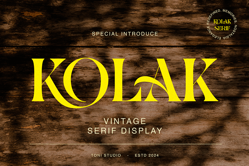 Kolak Font | Free Font Download | Download Thousands of Fonts for Free Sample Image