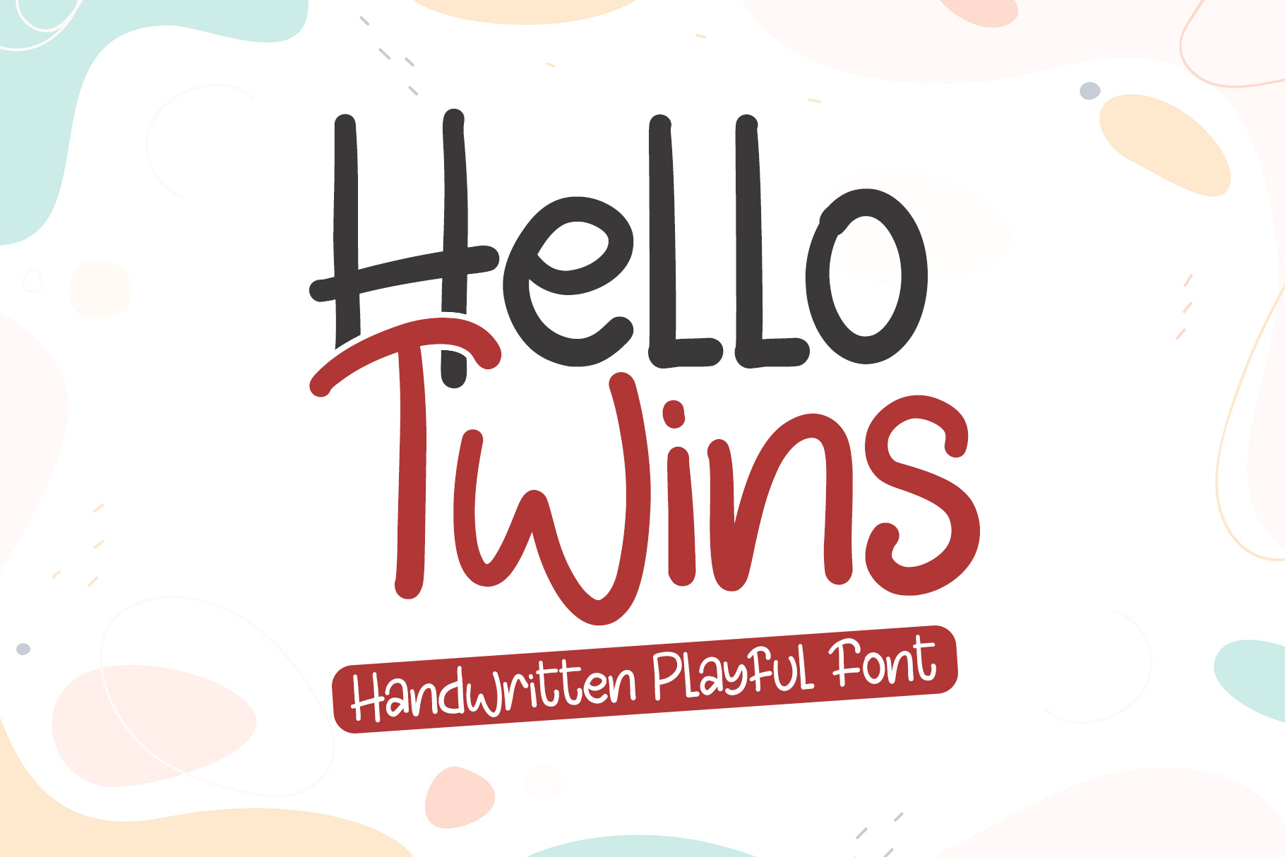 Hello Twins Font | Free Font Download | Download Thousands of Fonts for Free Sample Image